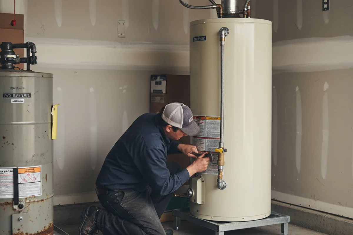 Water heater and shutoff valve replacement in Princeton Junction